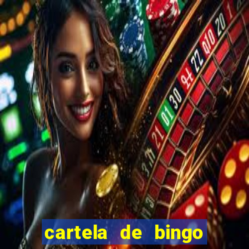 cartela de bingo cha de bebe